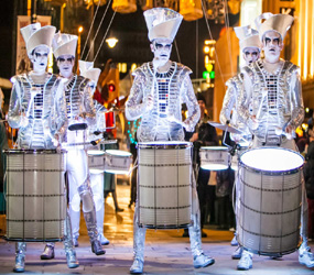 WINTER WONDERLAND ACTS - LED DRUMMING TROUPE TO HIRE UK